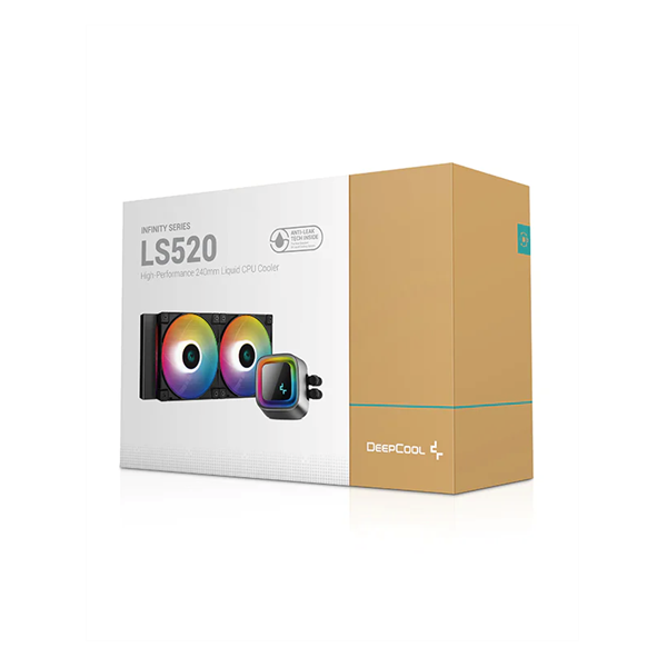 DeepCool LS520 Zero Dark 120mm fekete vízhűtéses processzor hűtő