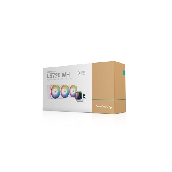 DeepCool LS720 120mm ARGB fehér vízhűtéses processzor hűtő