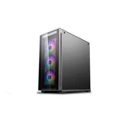 DeepCool MATREXX 70 ADD-RGB 3F fekete (táp nélküli) mATX ház