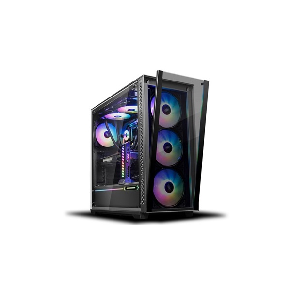 DeepCool MATREXX 70 ADD-RGB 3F fekete (táp nélküli) mATX ház