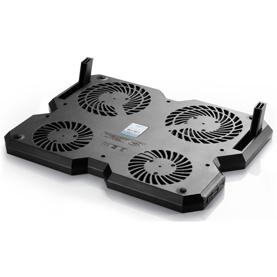 DeepCool Notebook Hűtőpad 15,6"-ig - MULTI CORE X6 (24dB; max. 206,25 m3/h; 2x14cm, 2x10cm, 2xUSB2.0)