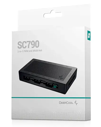 DeepCool SC790 (6 db 4pin, PWM, A-RGB) ventilátor tápkábel elosztó