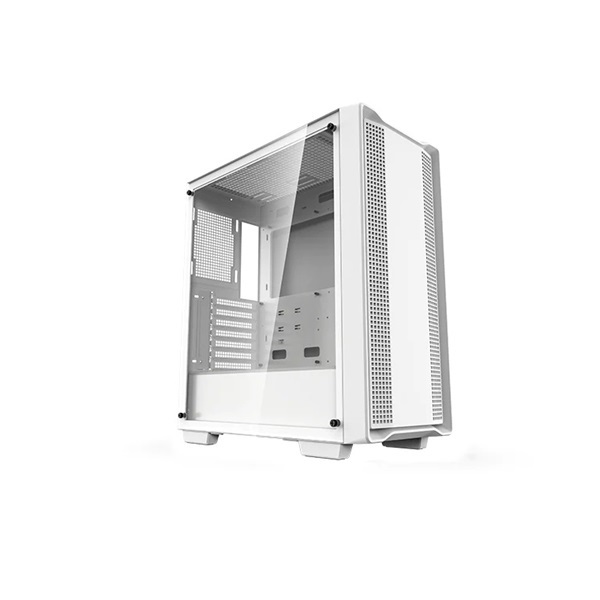 DeepCool Számítógépház - CC560-100034 WH (fehér, ablakos, venti nélkül, Mini-ITX / Mico-ATX / ATX, 1xUSB3.0, 1xUSB2.0)