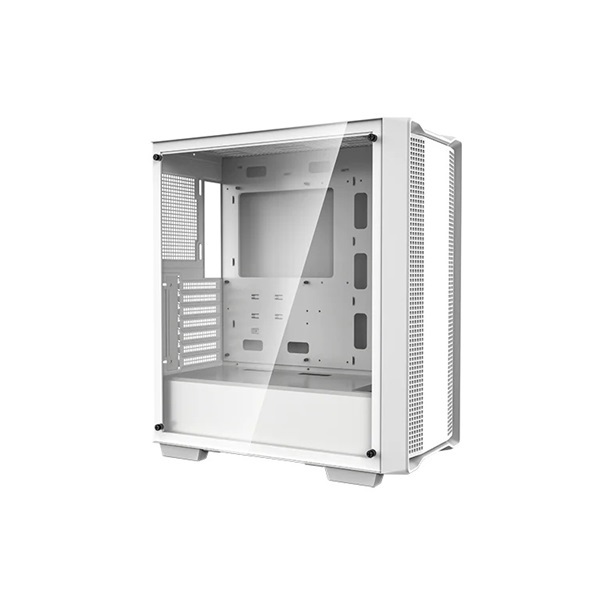 DeepCool Számítógépház - CC560-100034 WH (fehér, ablakos, venti nélkül, Mini-ITX / Mico-ATX / ATX, 1xUSB3.0, 1xUSB2.0)