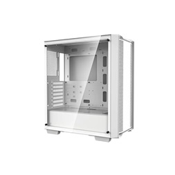 DeepCool Számítógépház - CC560-100034 WH (fehér, ablakos, venti nélkül, Mini-ITX / Mico-ATX / ATX, 1xUSB3.0, 1xUSB2.0)