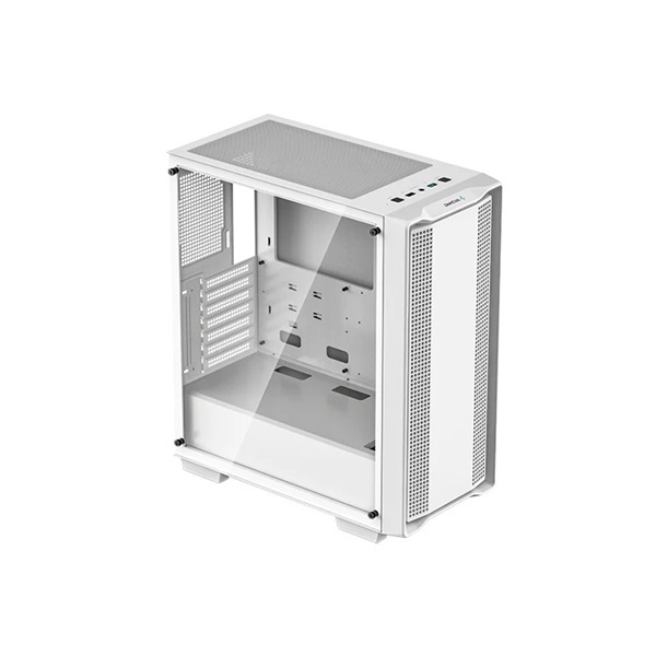 DeepCool Számítógépház - CC560-100034 WH (fehér, ablakos, venti nélkül, Mini-ITX / Mico-ATX / ATX, 1xUSB3.0, 1xUSB2.0)