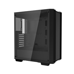 DeepCool Számítógépház - CC560-100034 (fekete, ablakos, venti nélkül, Mini-ITX / Mico-ATX / ATX, 1xUSB3.0, 1xUSB2.0)