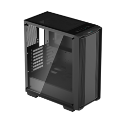 DeepCool Számítógépház - CC560-100034 (fekete, ablakos, venti nélkül, Mini-ITX / Mico-ATX / ATX, 1xUSB3.0, 1xUSB2.0)