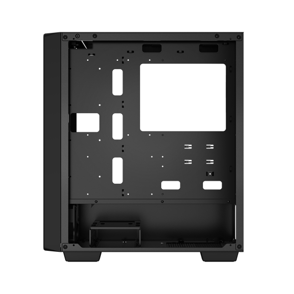 DeepCool Számítógépház - CC560-100034 (fekete, ablakos, venti nélkül, Mini-ITX / Mico-ATX / ATX, 1xUSB3.0, 1xUSB2.0)