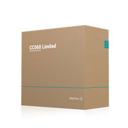 DeepCool Számítógépház - CC560-100034 (fekete, ablakos, venti nélkül, Mini-ITX / Mico-ATX / ATX, 1xUSB3.0, 1xUSB2.0)