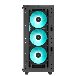 DeepCool Számítógépház - CC560 (fekete, ablakos, 4x12cm ventilátor, Mini-ITX / Mico-ATX / ATX, 1xUSB3.0, 1xUSB2.0)