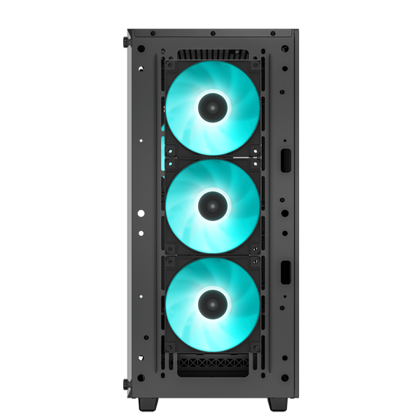 DeepCool Számítógépház - CC560 (fekete, ablakos, 4x12cm ventilátor, Mini-ITX / Mico-ATX / ATX, 1xUSB3.0, 1xUSB2.0)