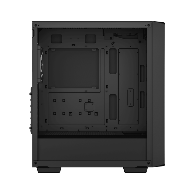 DeepCool Számítógépház - CC560 (fekete, ablakos, 4x12cm ventilátor, Mini-ITX / Mico-ATX / ATX, 1xUSB3.0, 1xUSB2.0)