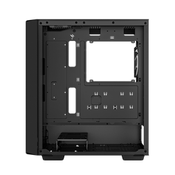 DeepCool Számítógépház - CC560 (fekete, ablakos, 4x12cm ventilátor, Mini-ITX / Mico-ATX / ATX, 1xUSB3.0, 1xUSB2.0)