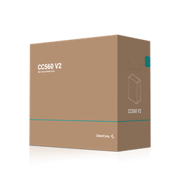 DeepCool Számítógépház - CC560 (fekete, ablakos, 4x12cm ventilátor, Mini-ITX / Mico-ATX / ATX, 1xUSB3.0, 1xUSB2.0)