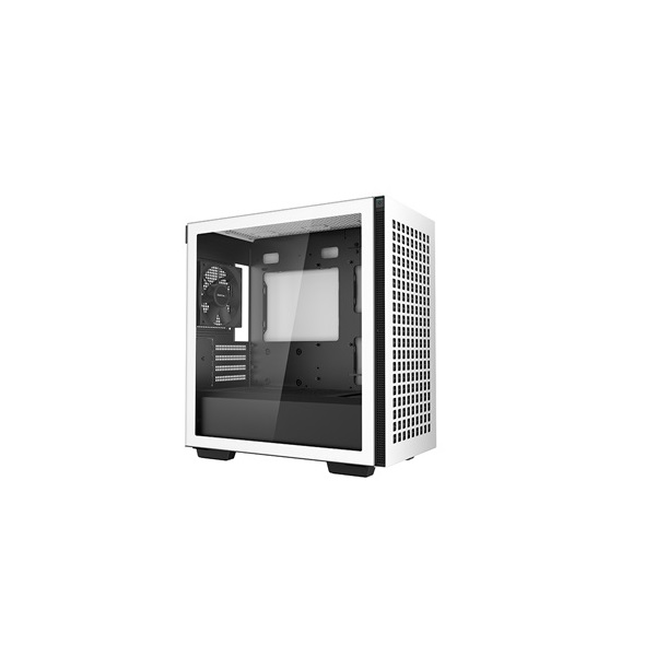 DeepCool Számítógépház - CH370 WH (fekete, ablakos, 1x12cm ventilátor, Mini-ITX / Mico-ATX, 2xUSB3.0)