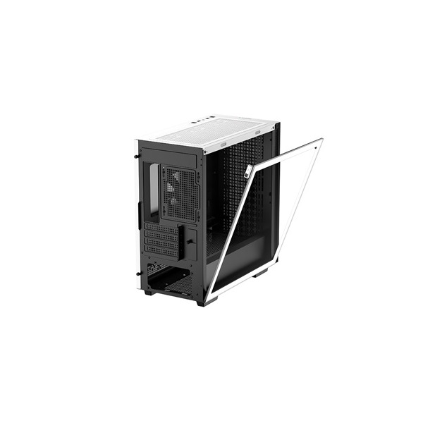 DeepCool Számítógépház - CH370 WH (fekete, ablakos, 1x12cm ventilátor, Mini-ITX / Mico-ATX, 2xUSB3.0)