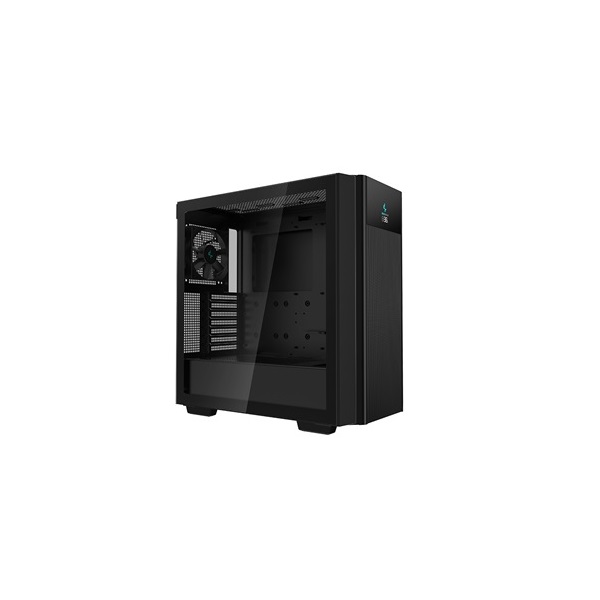 DeepCool Számítógépház - CH510 MESH DIGITAL (ablakos, 1x12cm ventilátor, Mini-ITX / Mico-ATX / ATX / E-ATX, 1xUSB3.0)