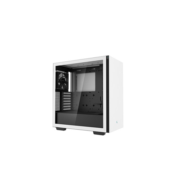 DeepCool Számítógépház - CH510 WH (fehér, ablakos, 1x12cm ventilátor, Mini-ITX / Mico-ATX / ATX / E-ATX, 2xUSB3.0)