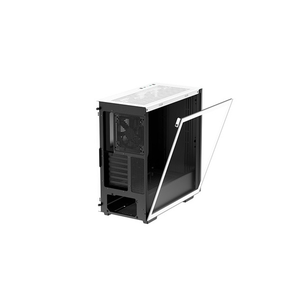 DeepCool Számítógépház - CH510 WH (fehér, ablakos, 1x12cm ventilátor, Mini-ITX / Mico-ATX / ATX / E-ATX, 2xUSB3.0)