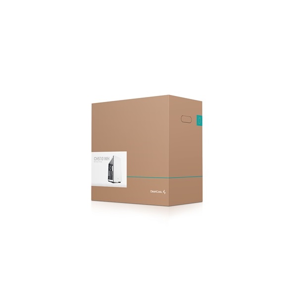 DeepCool Számítógépház - CH510 WH (fehér, ablakos, 1x12cm ventilátor, Mini-ITX / Mico-ATX / ATX / E-ATX, 2xUSB3.0)