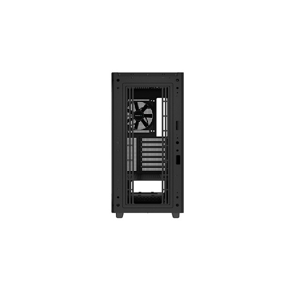 DeepCool Számítógépház - CH510 (fekete, ablakos, 1x12cm ventilátor, Mini-ITX / Mico-ATX / ATX / E-ATX, 2xUSB3.0)