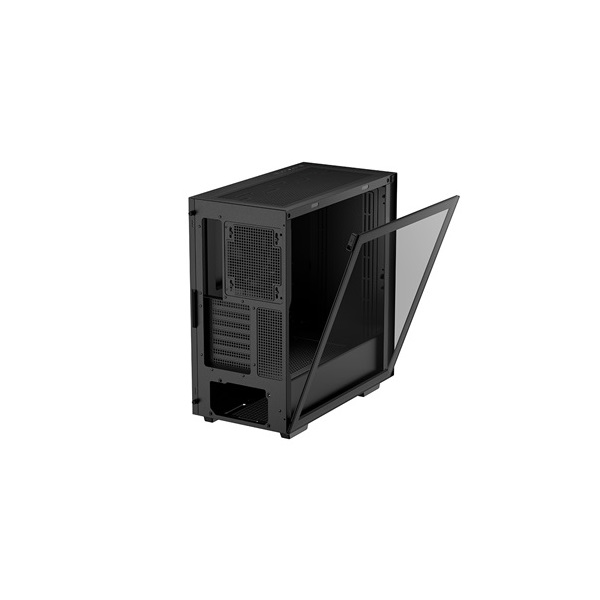 DeepCool Számítógépház - CH510 (fekete, ablakos, 1x12cm ventilátor, Mini-ITX / Mico-ATX / ATX / E-ATX, 2xUSB3.0)
