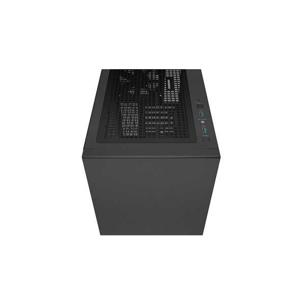 DeepCool Számítógépház - CH510 (fekete, ablakos, 1x12cm ventilátor, Mini-ITX / Mico-ATX / ATX / E-ATX, 2xUSB3.0)