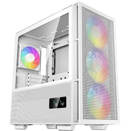 DeepCool Számítógépház - CH560 Digital WH (fehér, ablakos, 4x12cm venti, Mini-ITX / Mico-ATX / ATX / E-ATX, 2xUSB3.0)