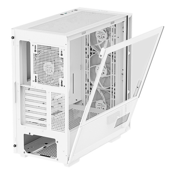 DeepCool Számítógépház - CH560 Digital WH (fehér, ablakos, 4x12cm venti, Mini-ITX / Mico-ATX / ATX / E-ATX, 2xUSB3.0)