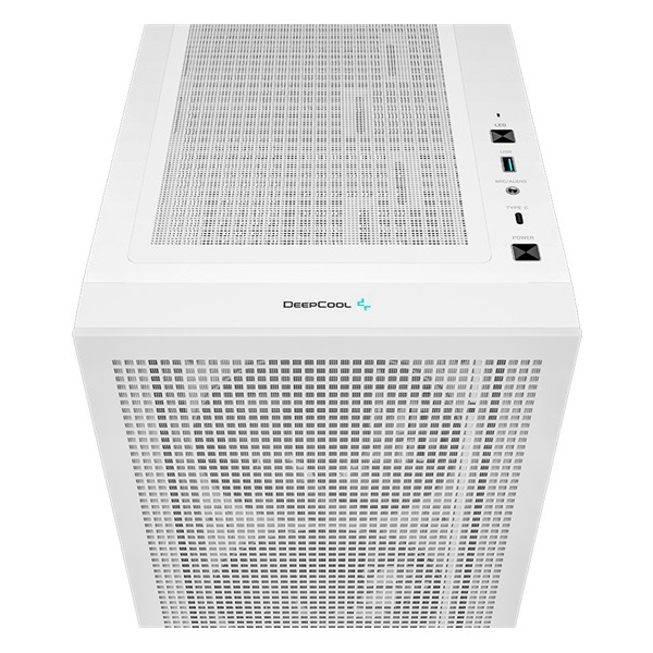 DeepCool Számítógépház - CH560 Digital WH (fehér, ablakos, 4x12cm venti, Mini-ITX / Mico-ATX / ATX / E-ATX, 2xUSB3.0)
