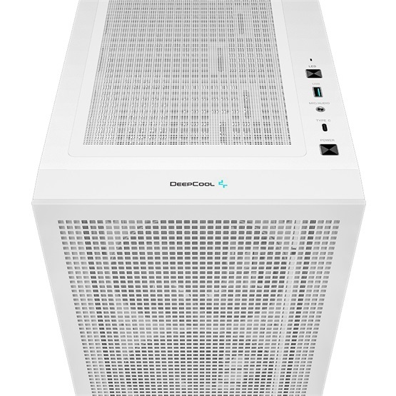 DeepCool Számítógépház - CH560 Digital WH (fehér, ablakos, 4x12cm venti, Mini-ITX / Mico-ATX / ATX / E-ATX, 2xUSB3.0)