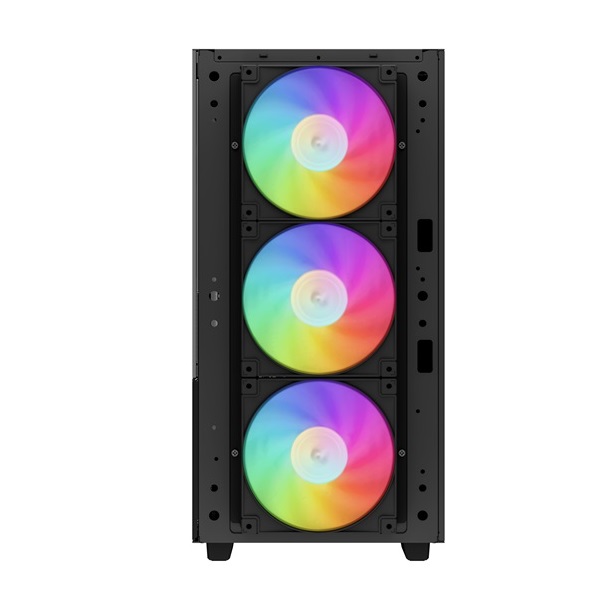 DeepCool Számítógépház - CH560 (fekete, ablakos, 4x12cm ventilátor, Mini-ITX / Mico-ATX / ATX / E-ATX, 2xUSB3.0)