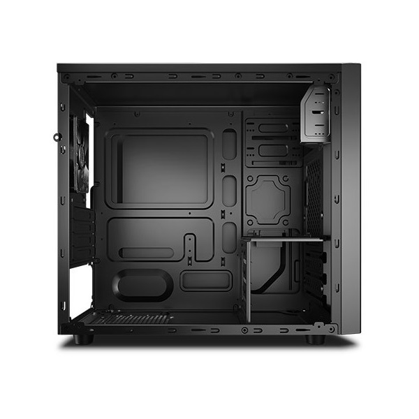 DeepCool Számítógépház - MATREXX 30 SI (fekete, fekete belső, 1x12cm ventilátor, Micro ATX/Mini-ITX, 1xUSB3.0, 1xUSB2.0)