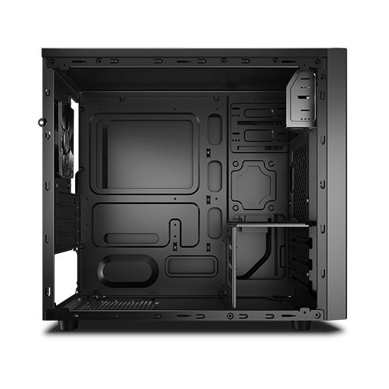 DeepCool Számítógépház - MATREXX 30 SI (fekete, fekete belső, 1x12cm ventilátor, Micro ATX/Mini-ITX, 1xUSB3.0, 1xUSB2.0)