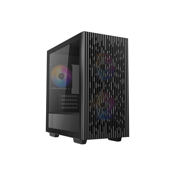 DeepCool Számítógépház - MATREXX 40 3FS (ablakos, 3x LED ventiilátor, mATX, 1xUSB3.0, 1xUSB2.0)