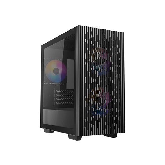DeepCool Számítógépház - MATREXX 40 3FS (ablakos, 3x LED ventiilátor, mATX, 1xUSB3.0, 1xUSB2.0)