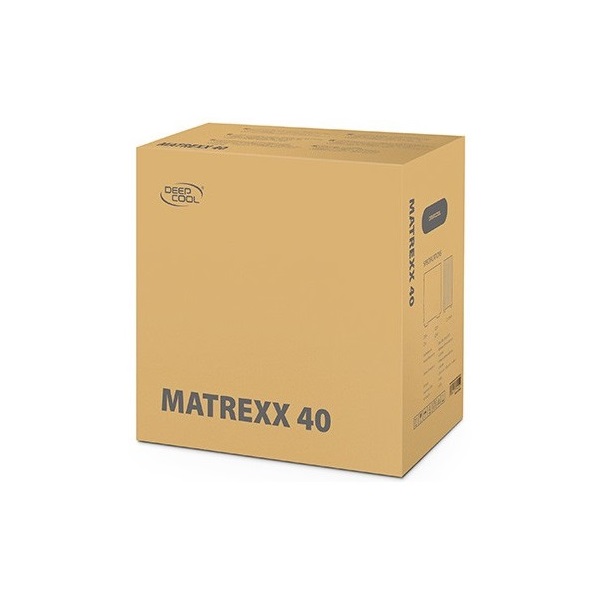 DeepCool Számítógépház - MATREXX 40 3FS (ablakos, 3x LED ventiilátor, mATX, 1xUSB3.0, 1xUSB2.0)