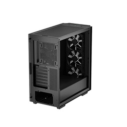 DeepCool Számítógépház - CG540 (fekete, ablakos, 3x12cm ventilátor, Mini-ITX / Mico-ATX / ATX / E-ATX, 2xUSB3.0)