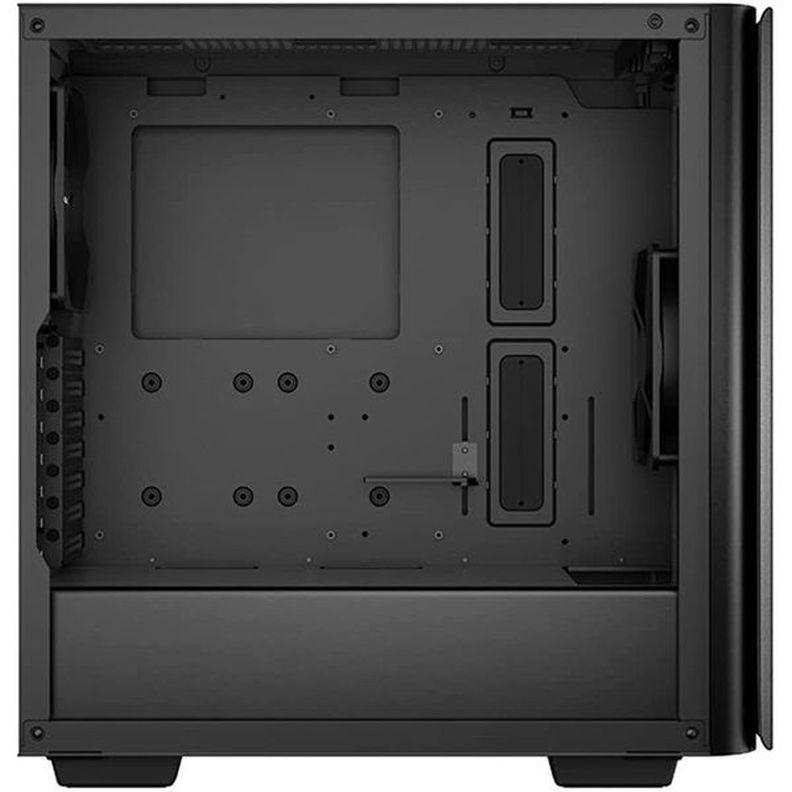 DeepCool Számítógépház - CK500 (fekete, ablakos, 2x14cm ventilátor, Mini-ITX / Mico-ATX / ATX / E-ATX, 2xUSB3.0 )