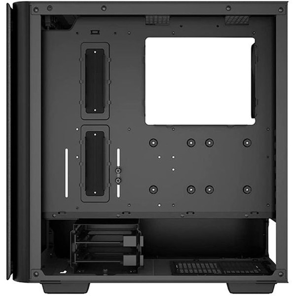 DeepCool Számítógépház - CK500 (fekete, ablakos, 2x14cm ventilátor, Mini-ITX / Mico-ATX / ATX / E-ATX, 2xUSB3.0 )