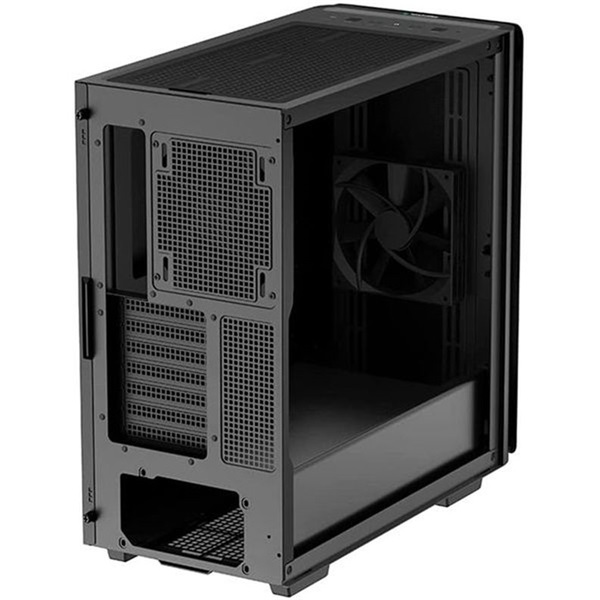 DeepCool Számítógépház - CK500 (fekete, ablakos, 2x14cm ventilátor, Mini-ITX / Mico-ATX / ATX / E-ATX, 2xUSB3.0 )