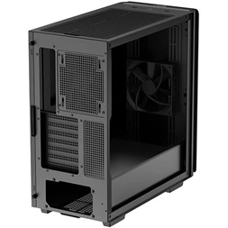 DeepCool Számítógépház - CK500 (fekete, ablakos, 2x14cm ventilátor, Mini-ITX / Mico-ATX / ATX / E-ATX, 2xUSB3.0 )