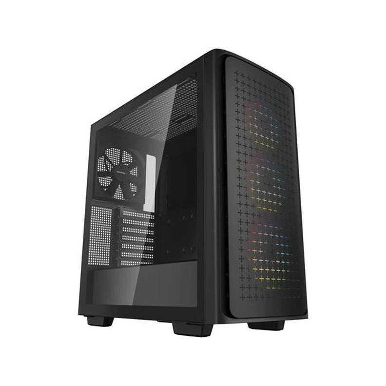 DeepCool Számítógépház - CK560 (fekete, ablakos, 1x14+3x12cm ventilátor, Mini-ITX /Mico-ATX/ATX/E-ATX, 2xUSB3.0,USB-C)