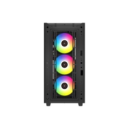 DeepCool Számítógépház - CK560 (fekete, ablakos, 1x14+3x12cm ventilátor, Mini-ITX /Mico-ATX/ATX/E-ATX, 2xUSB3.0,USB-C)
