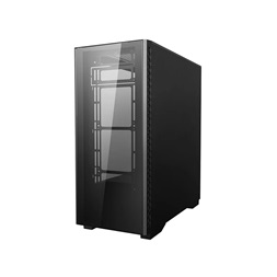 DeepCool Számítógépház - MATREXX 50 ADD-RGB 4F (fekete, ablakos, 4x12cm ventilátor, ATX, mATX, 1xUSB3.0, 2xUSB2.0)