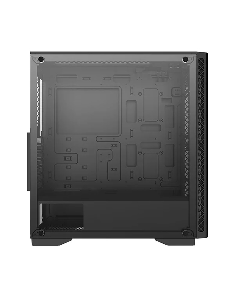 DeepCool Számítógépház - MATREXX 50 ADD-RGB 4F (fekete, ablakos, 4x12cm ventilátor, ATX, mATX, 1xUSB3.0, 2xUSB2.0)