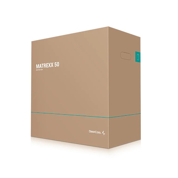 DeepCool Számítógépház - MATREXX 50 ADD-RGB 4F (fekete, ablakos, 4x12cm ventilátor, ATX, mATX, 1xUSB3.0, 2xUSB2.0)
