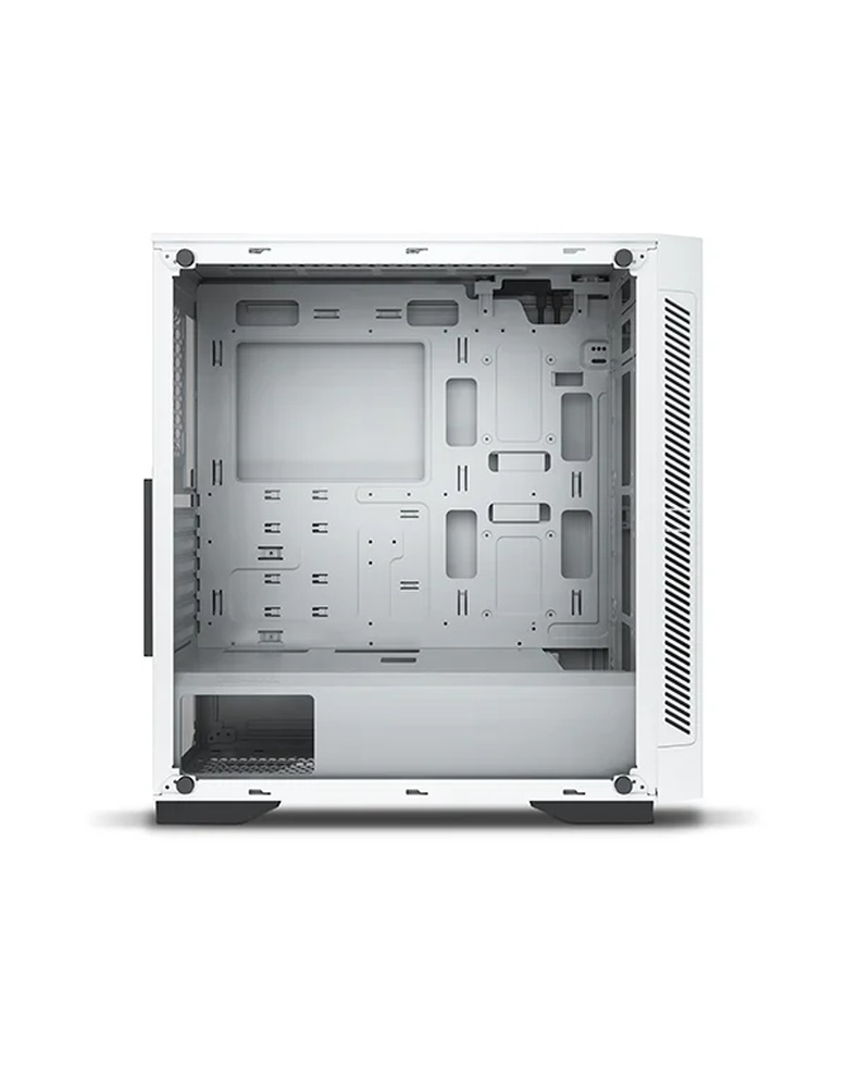 DeepCool Számítógépház - MATREXX 55 V3 ADD-RGB WH 3F (fehér, ablakos, 3x12cm ventilátor, ATX, mATX, 1xUSB3.0, 2xUSB2.0)
