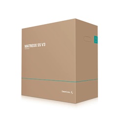 DeepCool Számítógépház - MATREXX 55 V3 ADD-RGB WH 3F (fehér, ablakos, 3x12cm ventilátor, ATX, mATX, 1xUSB3.0, 2xUSB2.0)